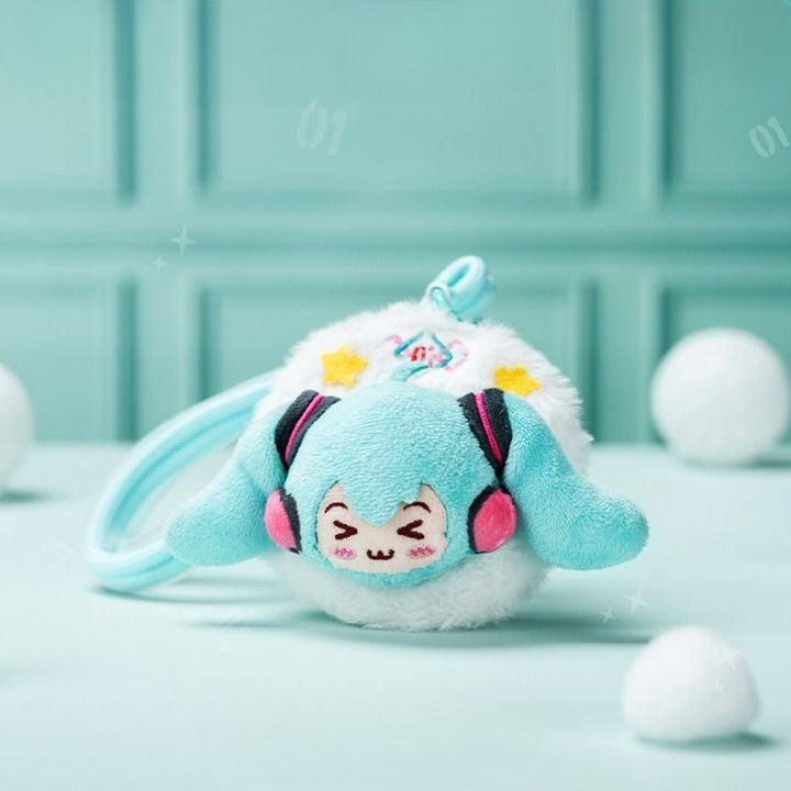 [official License] Hatsune Miku Squinting Eyes Hanging Plush