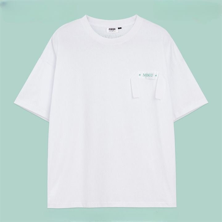 (official) Miku Flower Series White Adult Size Tshirt: 2. Small (au Xxs-xs) [sz:small]