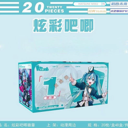 Hatsune Miku With Protective Case Jumbo Badge Assorted