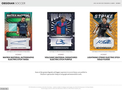 Soccer - 2025/26 Obsidian Soccer Cards Hobby Trading Card