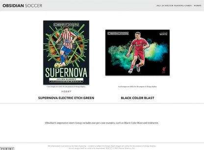 Soccer - 2025/26 Obsidian Soccer Cards Hobby Trading Card