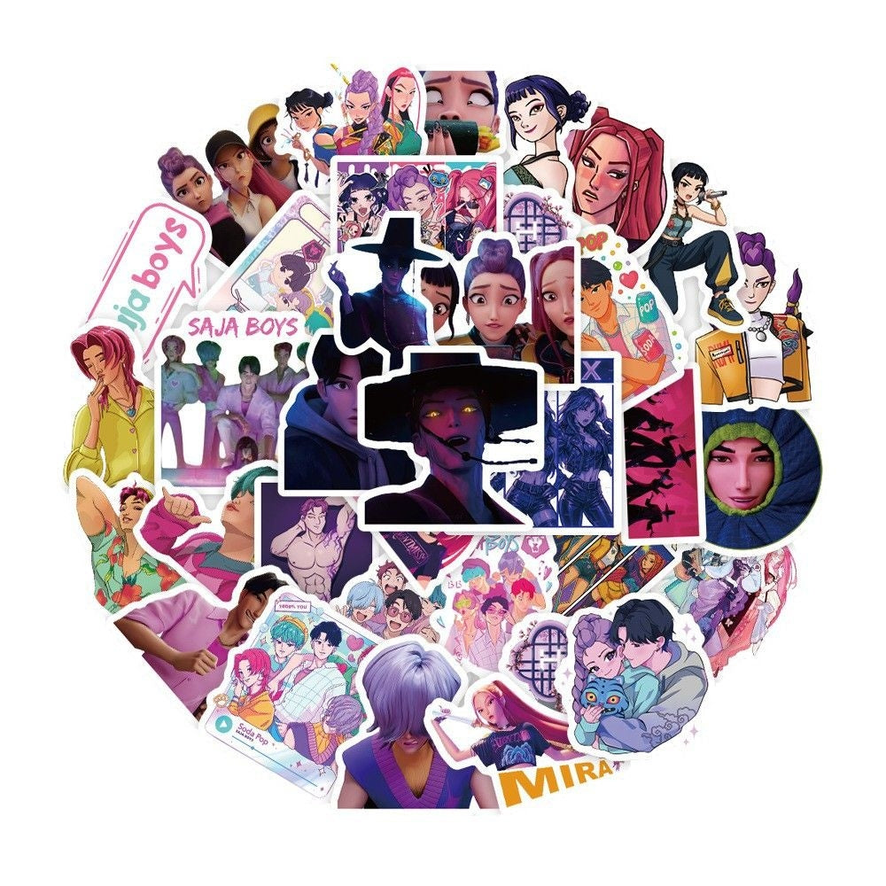 50pcs Kpop Demon Hunters Sticker Pack