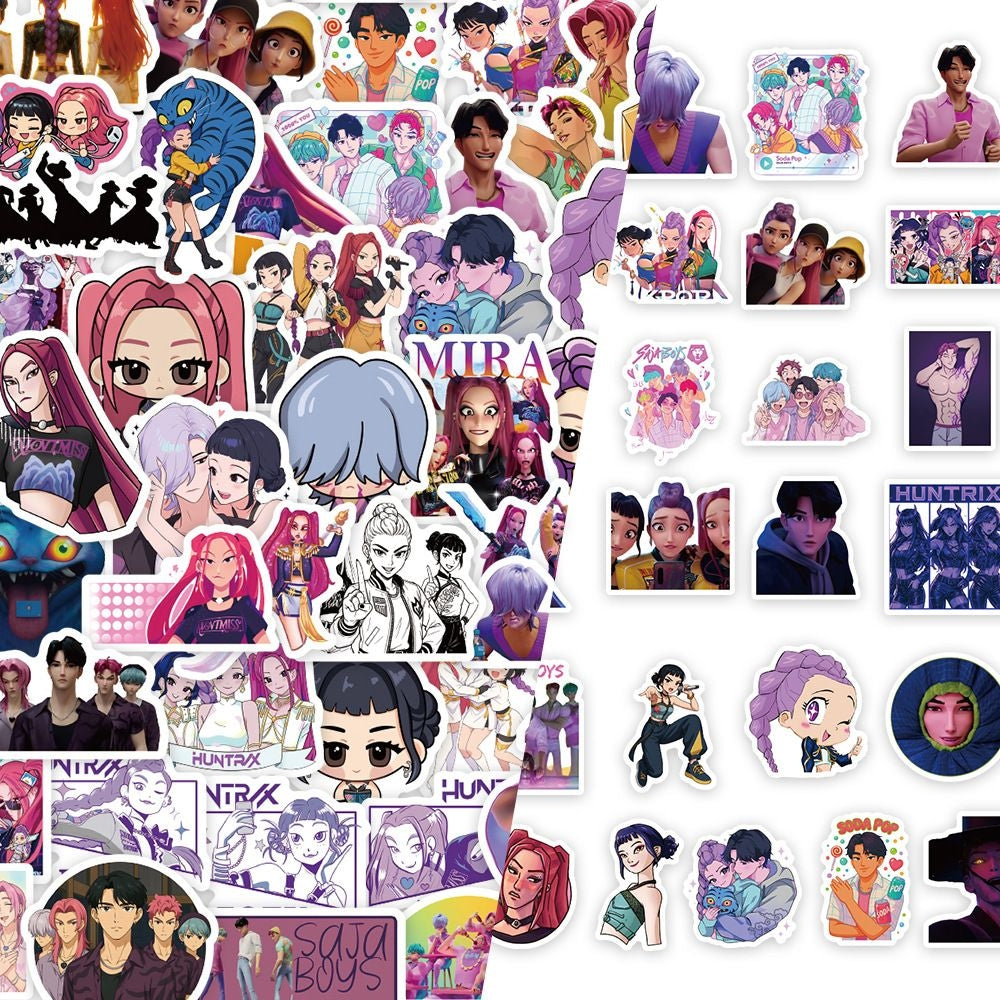 50pcs Kpop Demon Hunters Sticker Pack