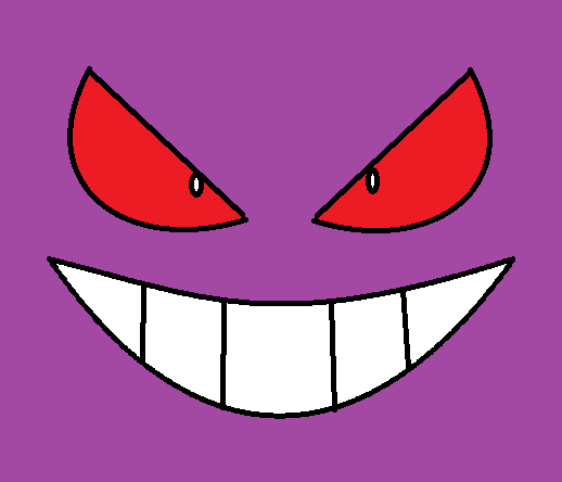 Pokemon 28cm Plush Gengar - Face Close-up | The Mad Shop