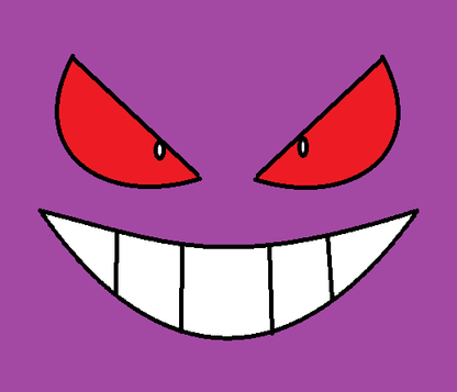Pokemon 28cm Plush Gengar - Face Close-up | The Mad Shop