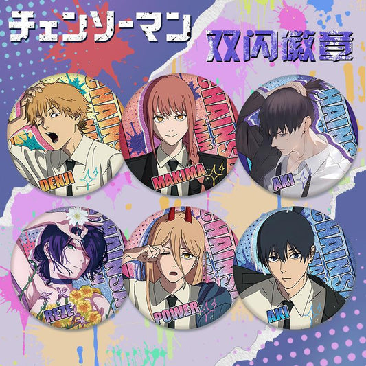 Chainsaw Man 58mm Badge Assorted