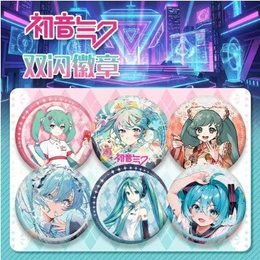 Hatsune Miku Design2 Jumbo Badge Assorted