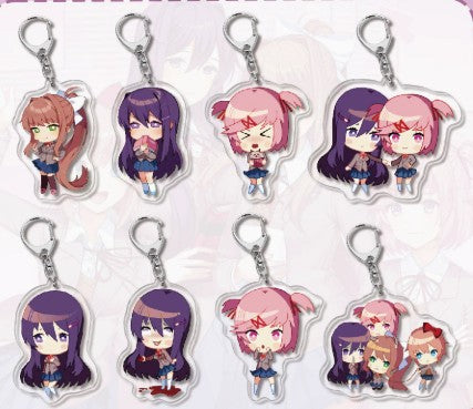 Doki Doki Literature Club Acrylic Keyring Assorted