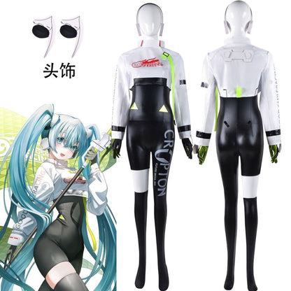 Hatsune Miku Racing Miku Jumpsuit Cosplay Costume