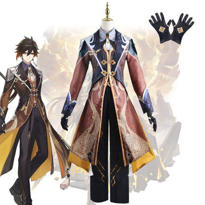 Genshin Impact Zhongli Rex Lapis Cosplay Costume