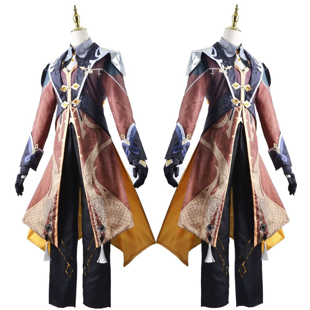 Genshin Impact Zhongli Rex Lapis Cosplay Costume