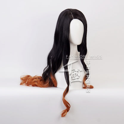 Demon Slayer Cosplay Wig (bleached) Nezuko Kamado