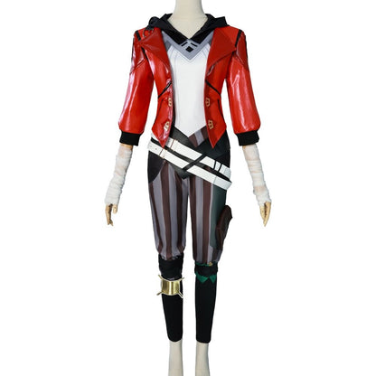 League Of Legends Arcane Vi Red Jacket Cosplay Costume