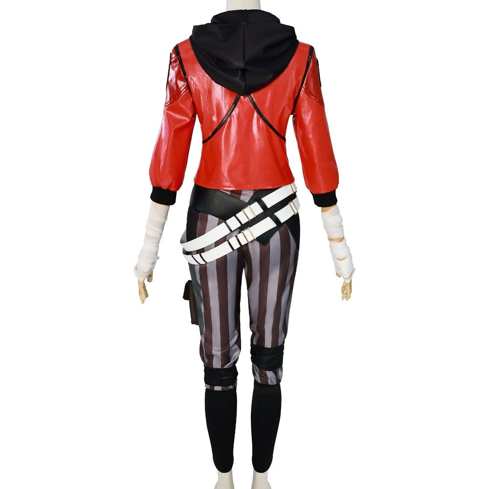 League Of Legends Arcane Vi Red Jacket Cosplay Costume