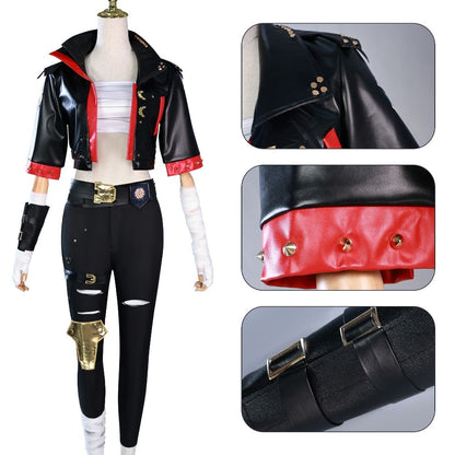 League Of Legends Arcane Vi Cagefighter Cosplay Costume
