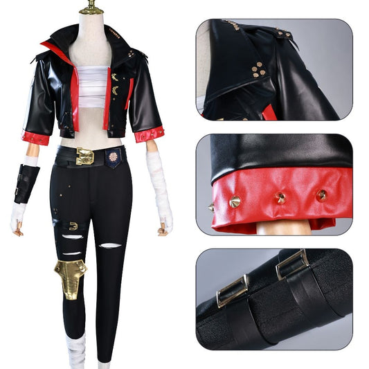 League Of Legends Arcane Vi Cagefighter Cosplay Costume