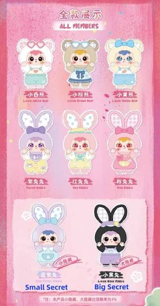 Samuel Three Little Bears And Bunny 1st Gen Blind Box Single Pack