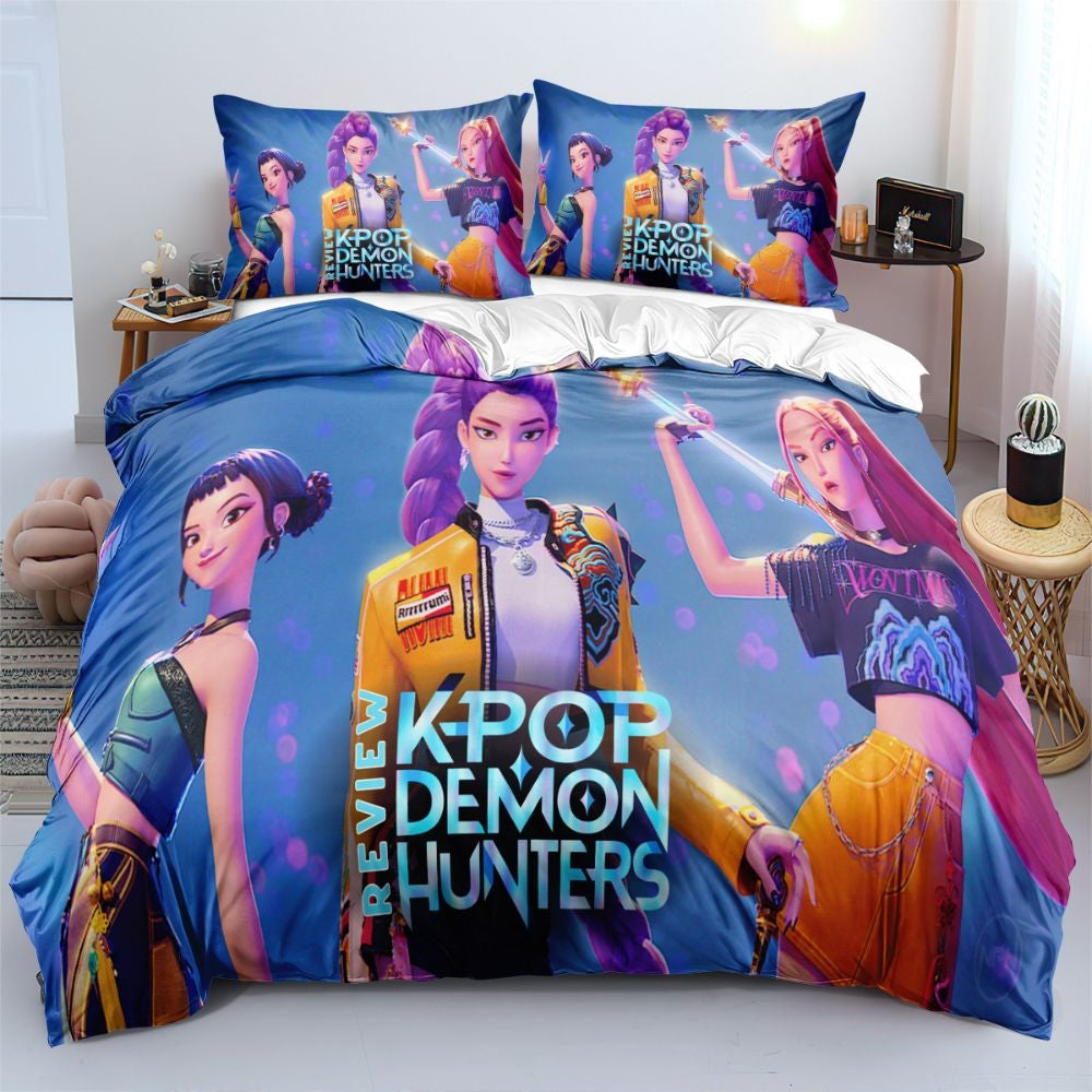 Kpop Demon Hunters Quilt Cover Set