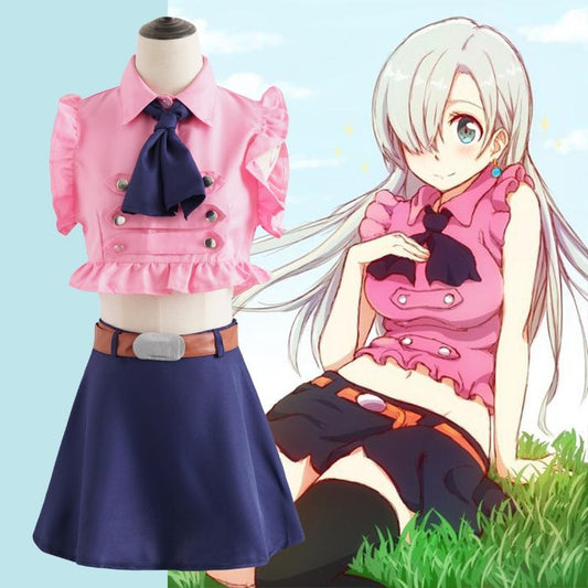 The Seven Deadly Sins Elizabeth Liones Cosplay Costume
