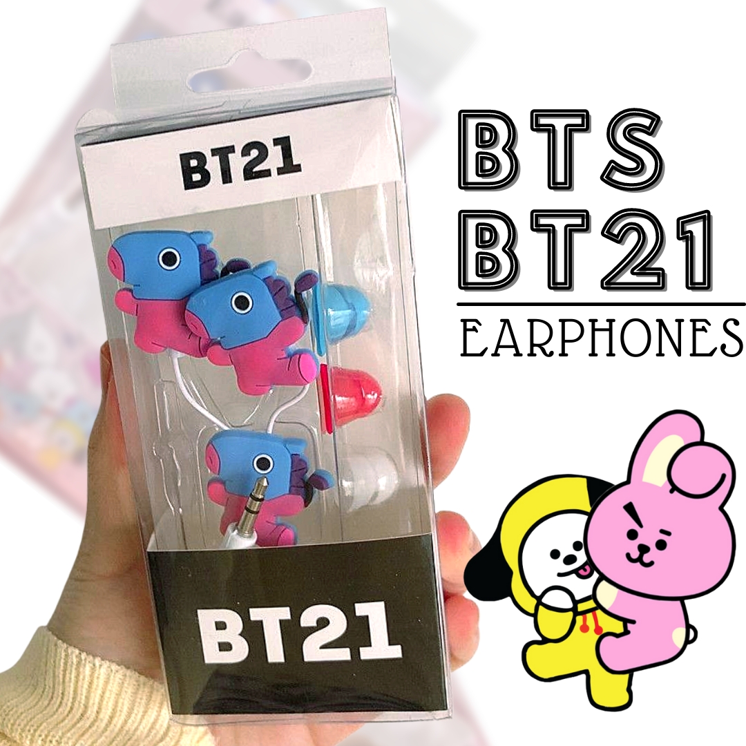 BTS BT21 Earbuds Cute Cartoon Earphones - $ - The Mad Shop