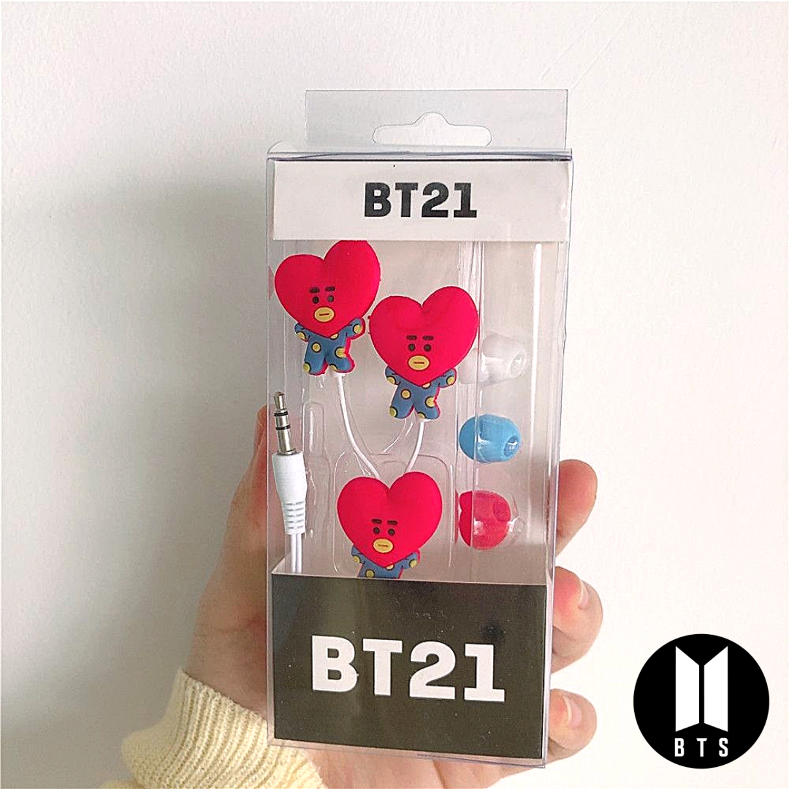 BTS BT21 Earbuds Cute Cartoon Earphones: TATA - $ - The Mad Shop