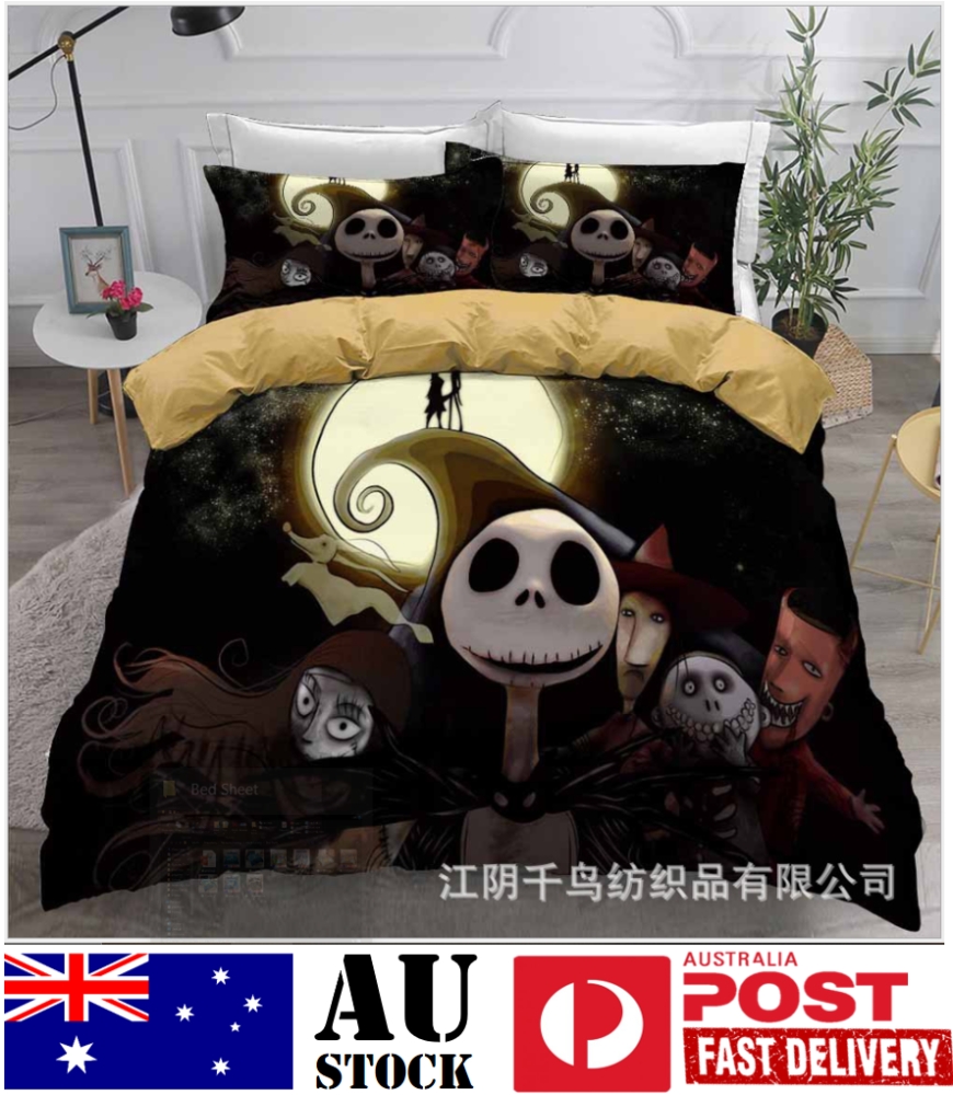 The Nightmare Before Christmas Duvet Cover Quilt Cover Bedding Set Pillow Cases