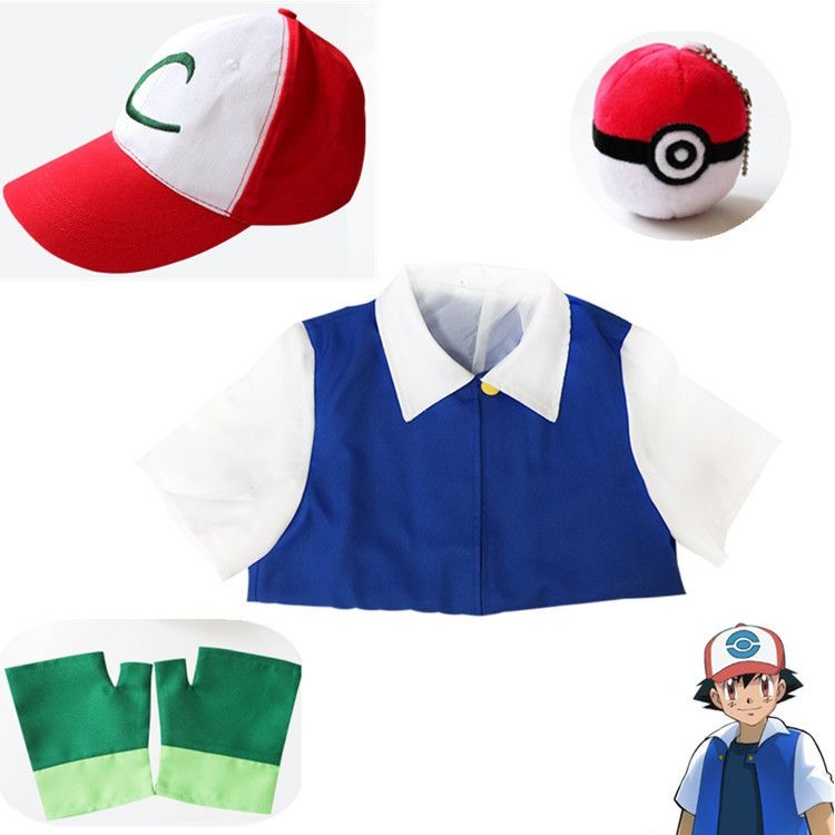 Pokemon Anime Ash Ketchum Cosplay Costume: 5. XL (AU M-L) - $59.99 - The  Mad Shop