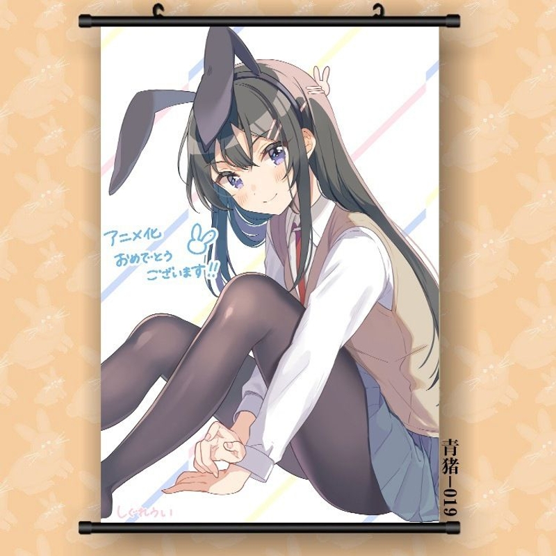 Rascal Does Not Dream of Bunny Girl Senpai Anime Mai Sakurajima 60*90cm  Scroll Poster - $ - The Mad Shop