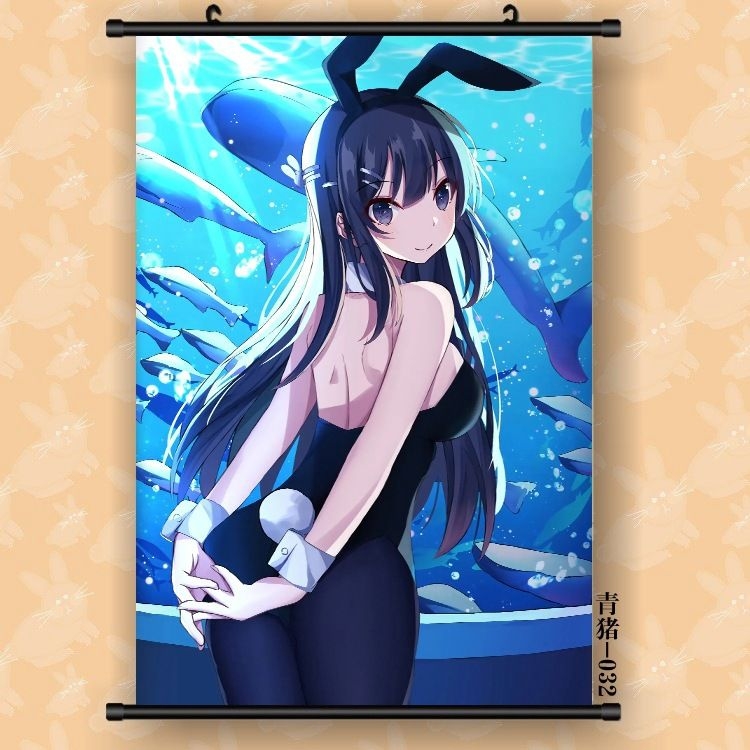 Rascal Does Not Dream of Bunny Girl Senpai Anime Mai Sakurajima 60*90cm  Scroll Poster Bunny Costume ver - $ - The Mad Shop